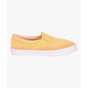 ☔️🔸️Soda Mustard Yellow Perforated Slip-on Shoes Size 8